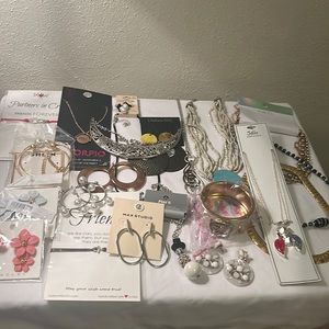 Table of Bulk Jewelry